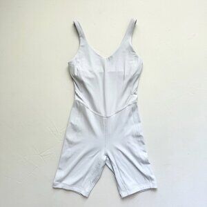Lululemon Align Bodysuit 8" Length Blissful Blue Womens Sz 4 Sleeveless Workout